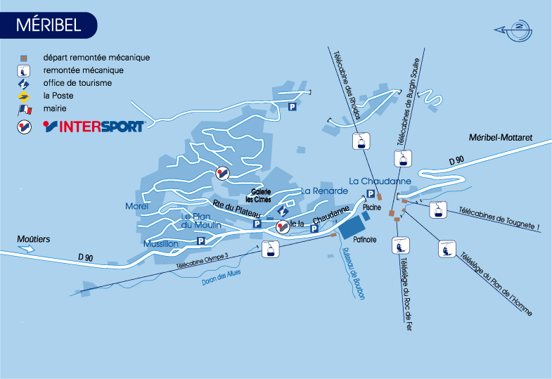 INTERSPORT Méribel - Centre map